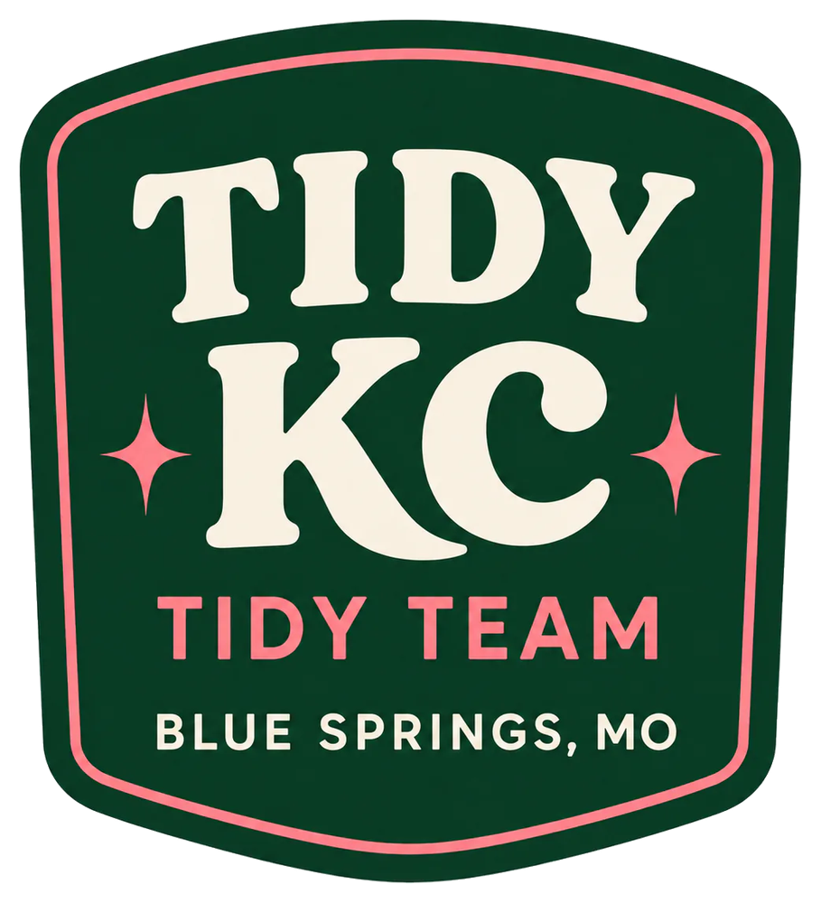 Tidy KC commercial cleaning team sticker for Blue Springs, MO