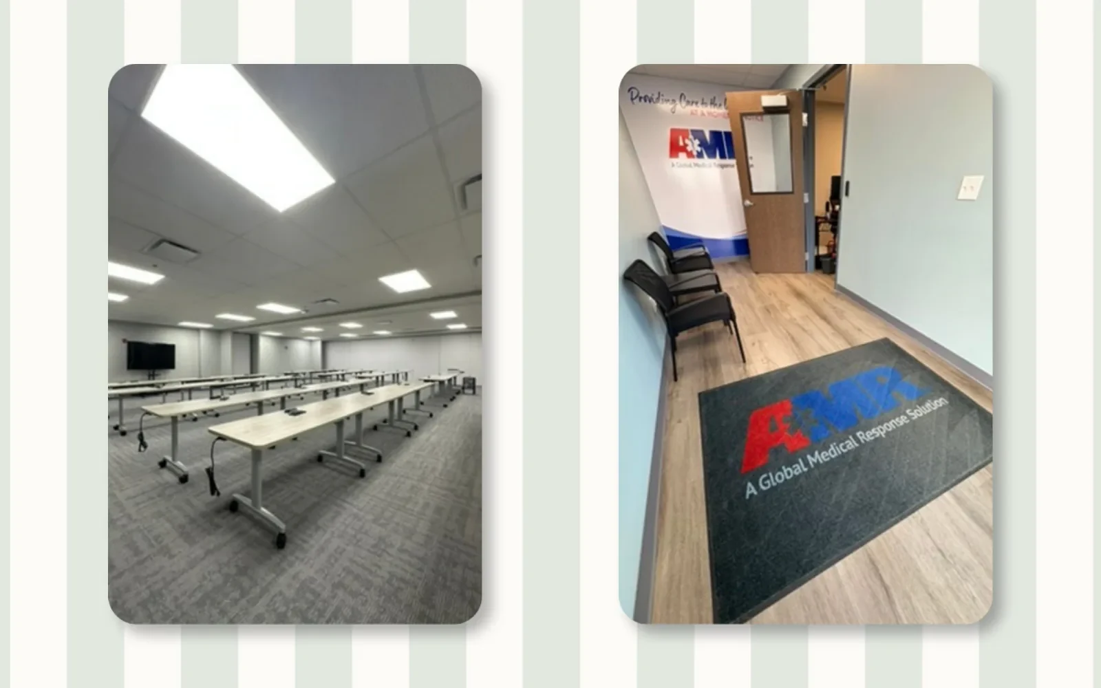 Commercial meeting room and entryway